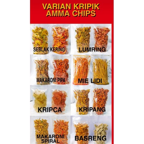 

varian kripik pedas