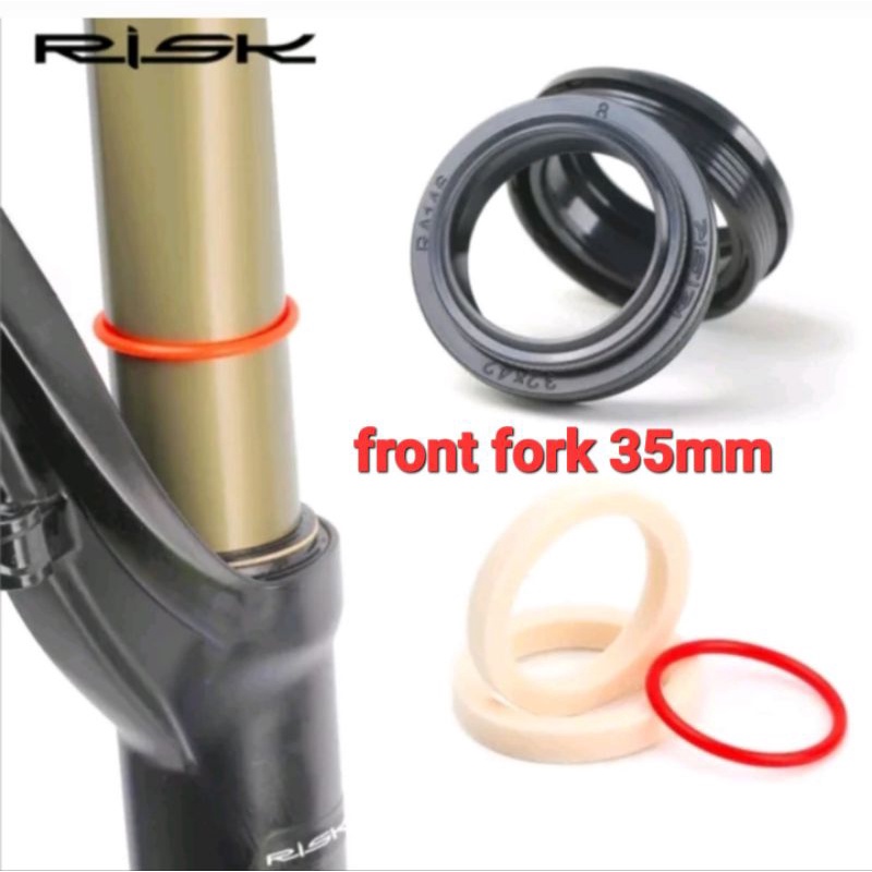 Risk Seal Fork Set 35mm Front Fork Dust Seal kit SR Suntour Rockshox Fox 35mm