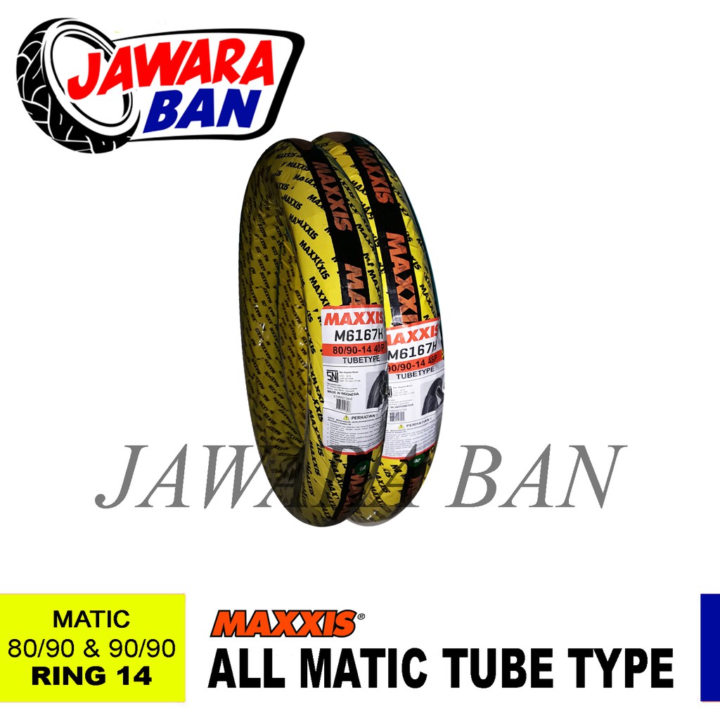 SEPASANG BAN MOTOR MATIC MAXXIS NON TUBELESS FOR HONDA YAMAHA SUZUKI