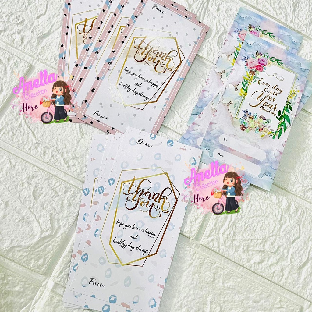 

Thank You Card / Greeting Card / Gift Card 7x14 isi 5lbr