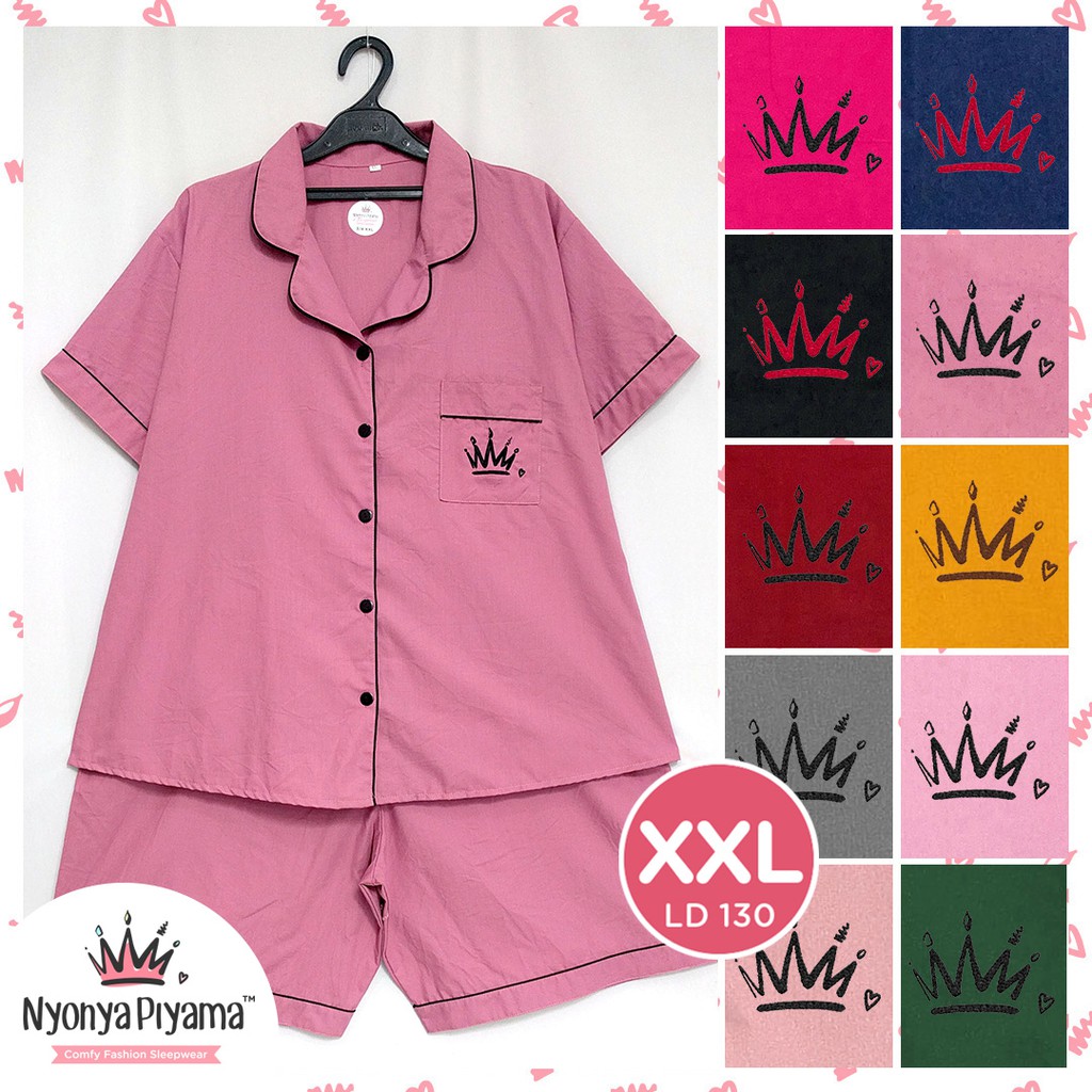 Piyama XXL Celana 3 4 Super Jumbo LD 130 Dewasa Katun Piyama XXL Celana 3 4 Super Jumbo LD 130 Dewasa Katun