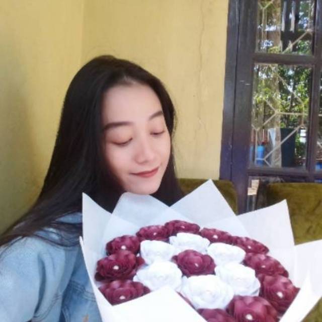 Buket Bunga Rose Besar Merah Putih untuk Lamaran / Ulang Tahun