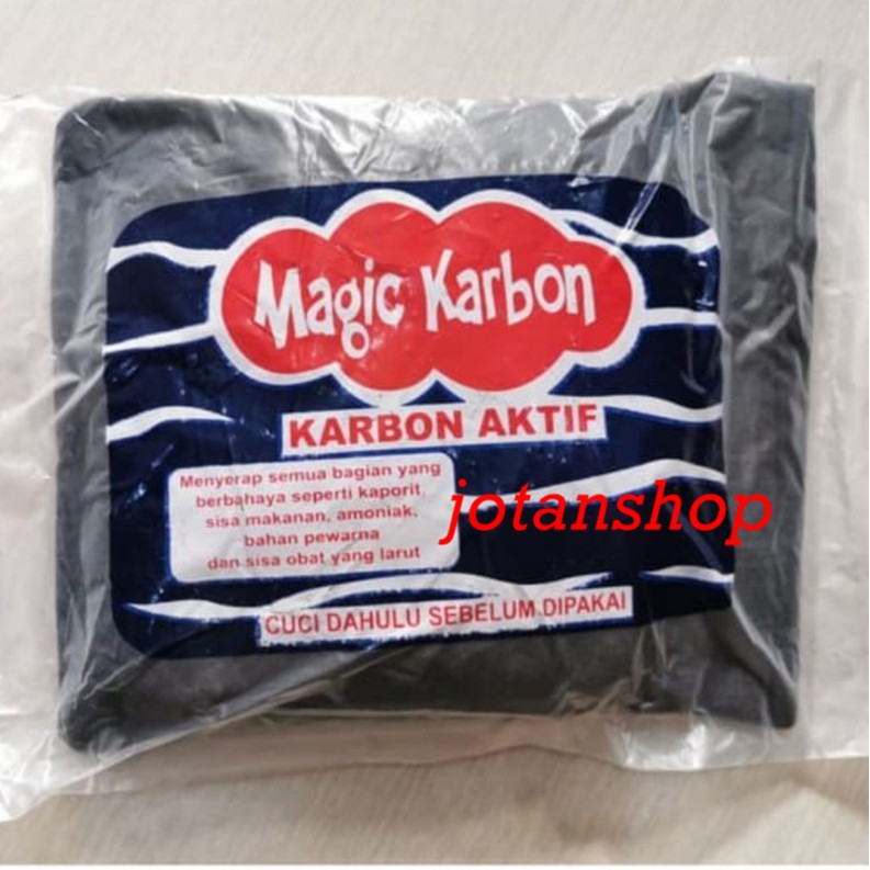 magic karbon carbon aktif media filter aquarium kolam ikan hidroponik