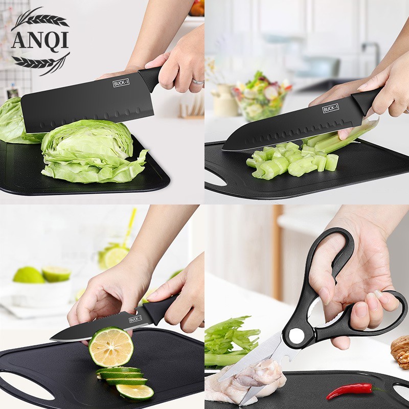 PISAU SET 7 IN 1 TALENAN / KITCHEN KNIFE SET / Pisau Dapur Set Potong Daging Dan Buah / VS-1820