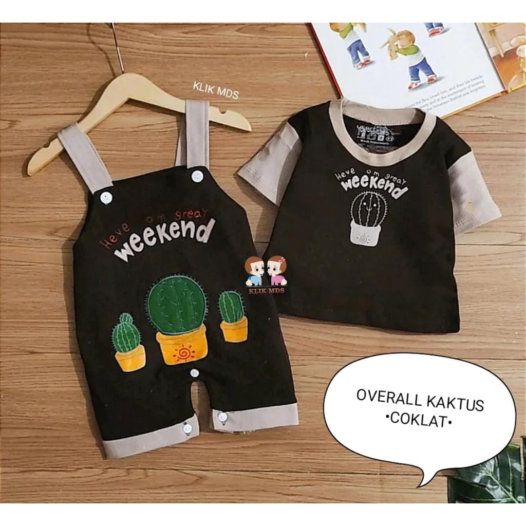 Klik Mds Overall Anak Bayi Laki-laki Motif Car Baby Dan Safari Estimasi Usia 3-12 Bulan-3