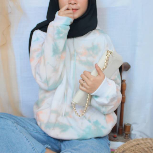 tie dye hoodie shopee