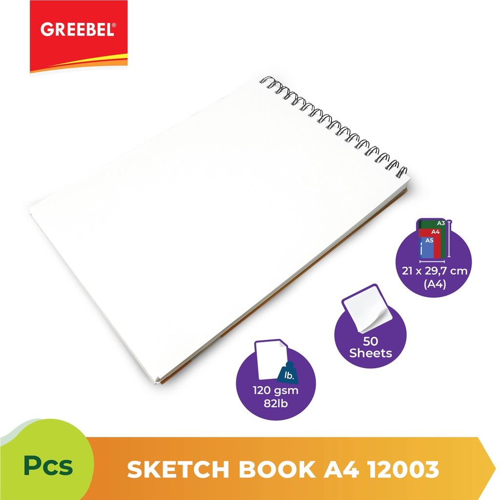 GREEBEL SKETCH BOOK A4 12003