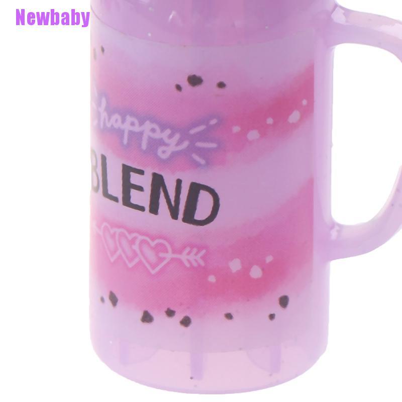 (Newbaby) 3pcs / set Mainan Miniatur Botol Minuman Jus Skala 1: 12 Untuk Aksesoris Rumah Boneka