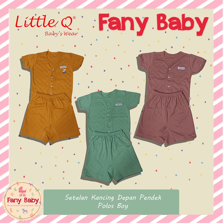 LITTLE QUEEN SETELAN PENDEK KANCING DEPAN [ SML ] ISI 3 pcs