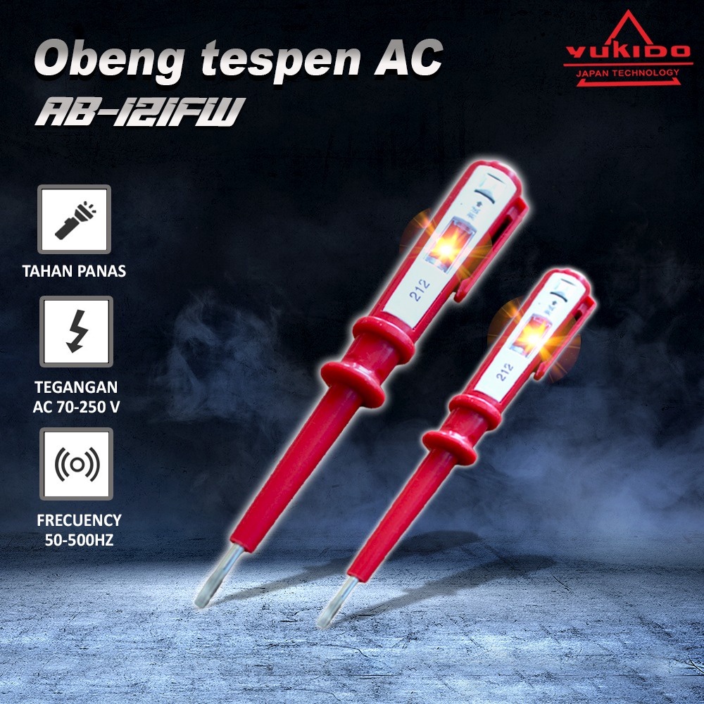 PROMO CUCI GUDANG!! Tespen Test Pen Alat Tes Listrik Obeng Kelistrikan Test Pen Merah BY YUKIDO BERKUALITAS