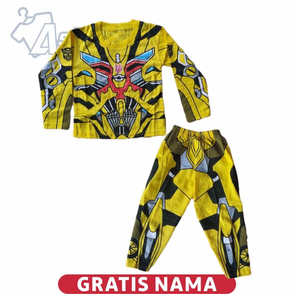 Baju Anak Setelan Bumblebee Panjang