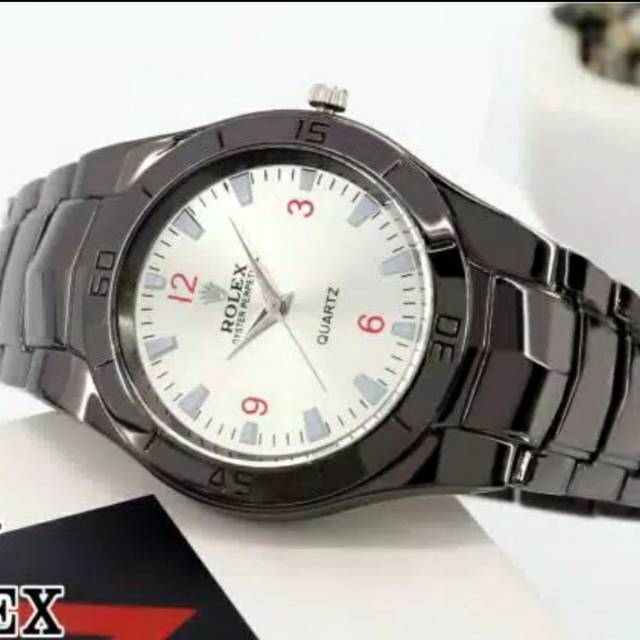 JAM TANGAN COWOK PRIA ROLEX DAYTONA STAINLESS SEMI SUPER