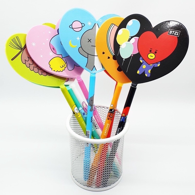 

PULPEN KIPAS BESAR BT21 KPOP CARTOON - BALLPOINT BOLPEN PENA KARTUN LUCU KARAKTER
