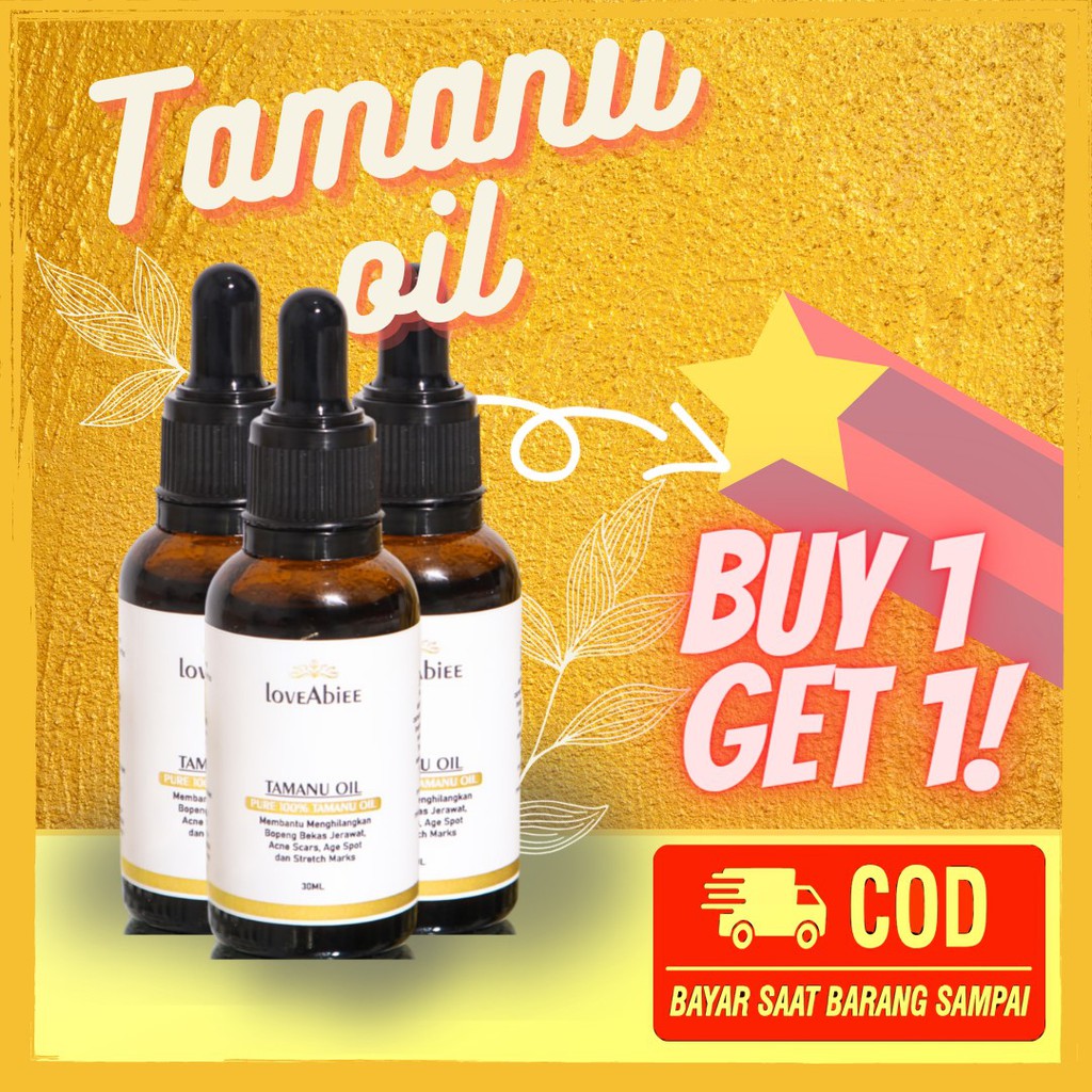 BPOM Buy 1 30ml tamanu oil get 1 free tamanu oil 30ml (60ML)  by loveabiee, pure 100% tamanu oil