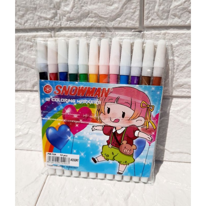 

SPIDOL SNOWMAN 12 WARNA / SPIDOL SNOWMAN WARNA WARNI
