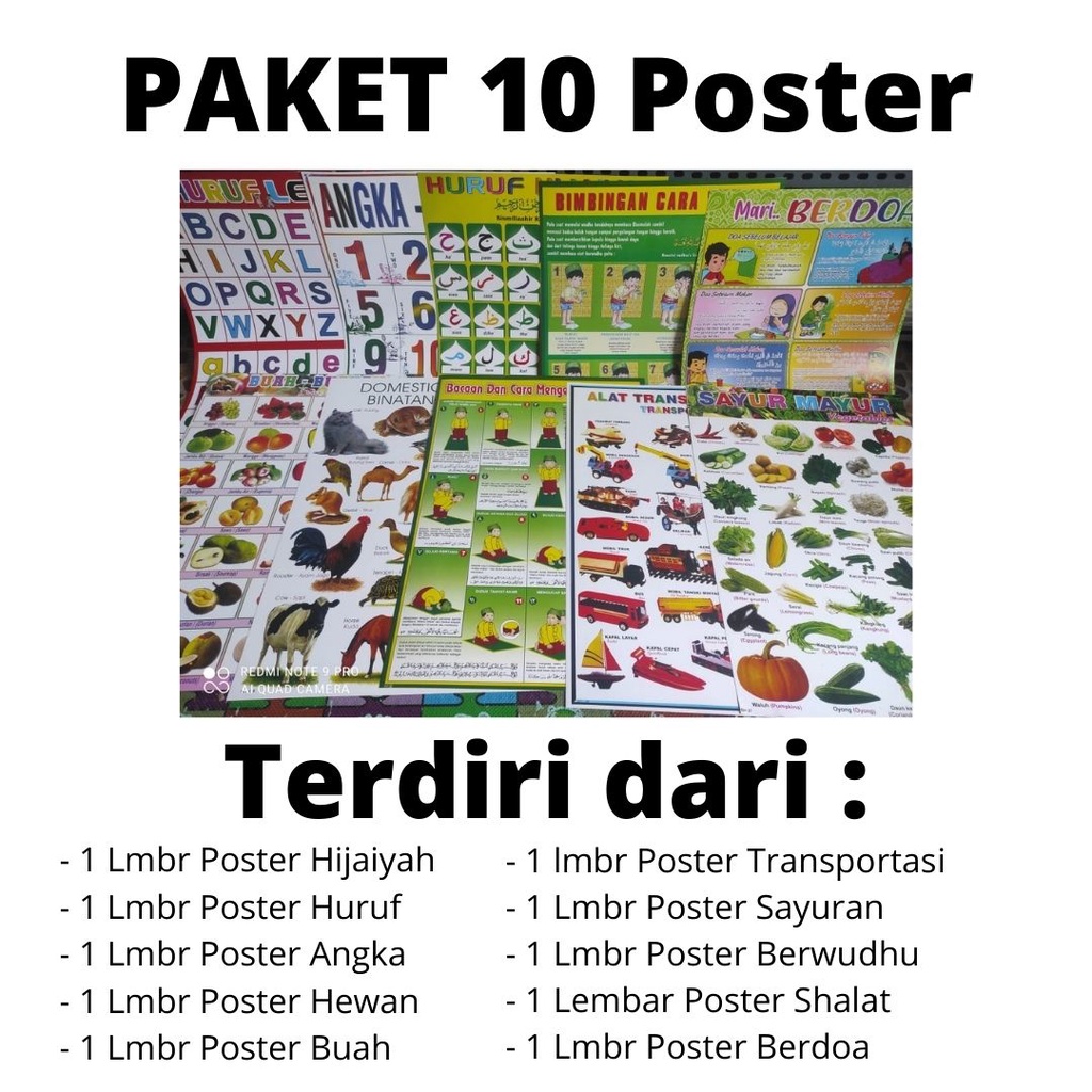 

10 POSTER BELAJAR ANAK 2 BELAJAR DI RUMAH