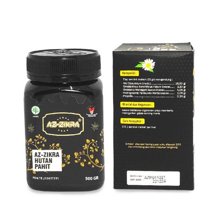 Madu Azzikra Hutan Hitam Pahit 500 gram