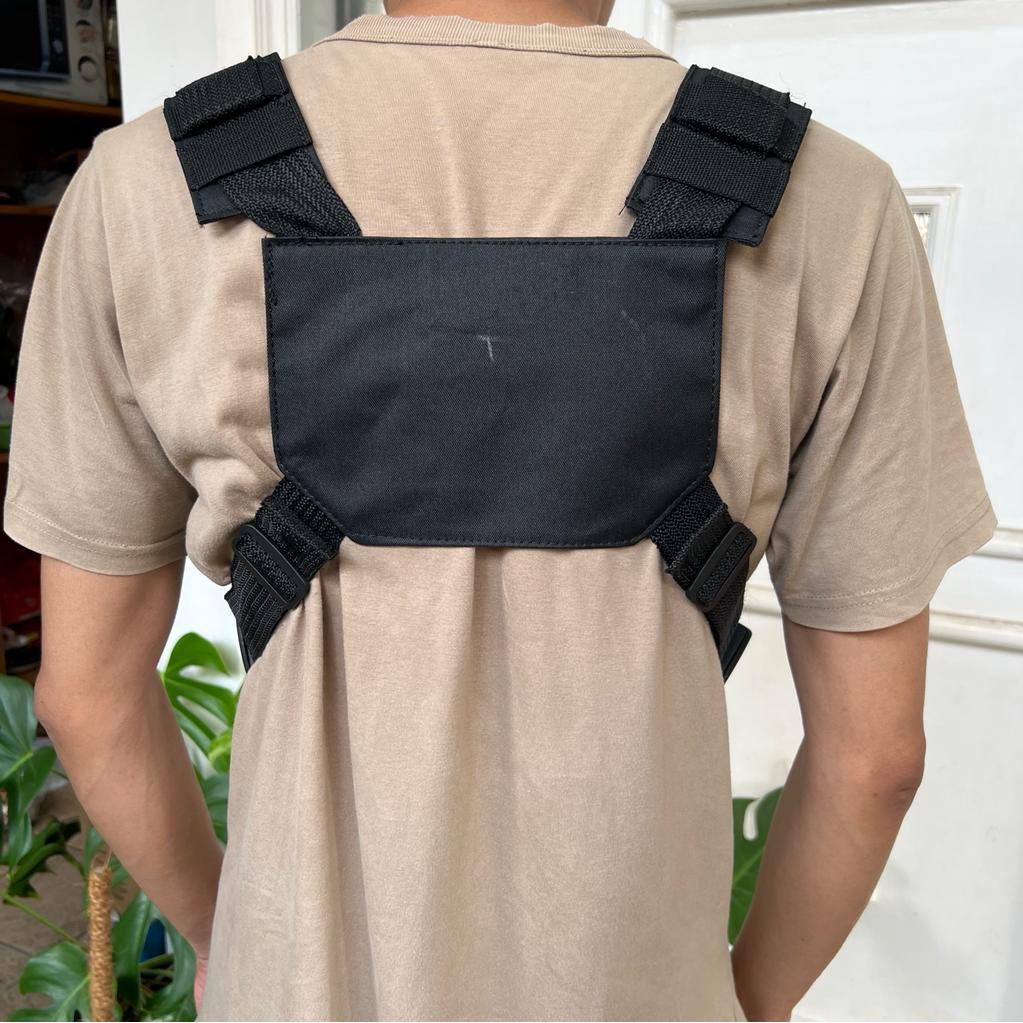 RPM Tas dada Pria Tactical Hp Selempang bahu Chest bag pengendara motor dashcam Multifungsi by Funcover