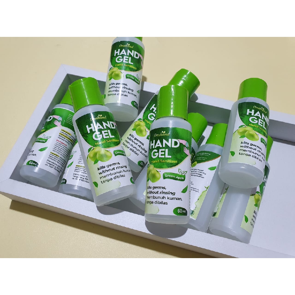 [HARGA NORMAL] Handsanitizer Gel One Hand 60ml &amp; 100ml - Terdaftar BPOM 70% Alcohol Halal