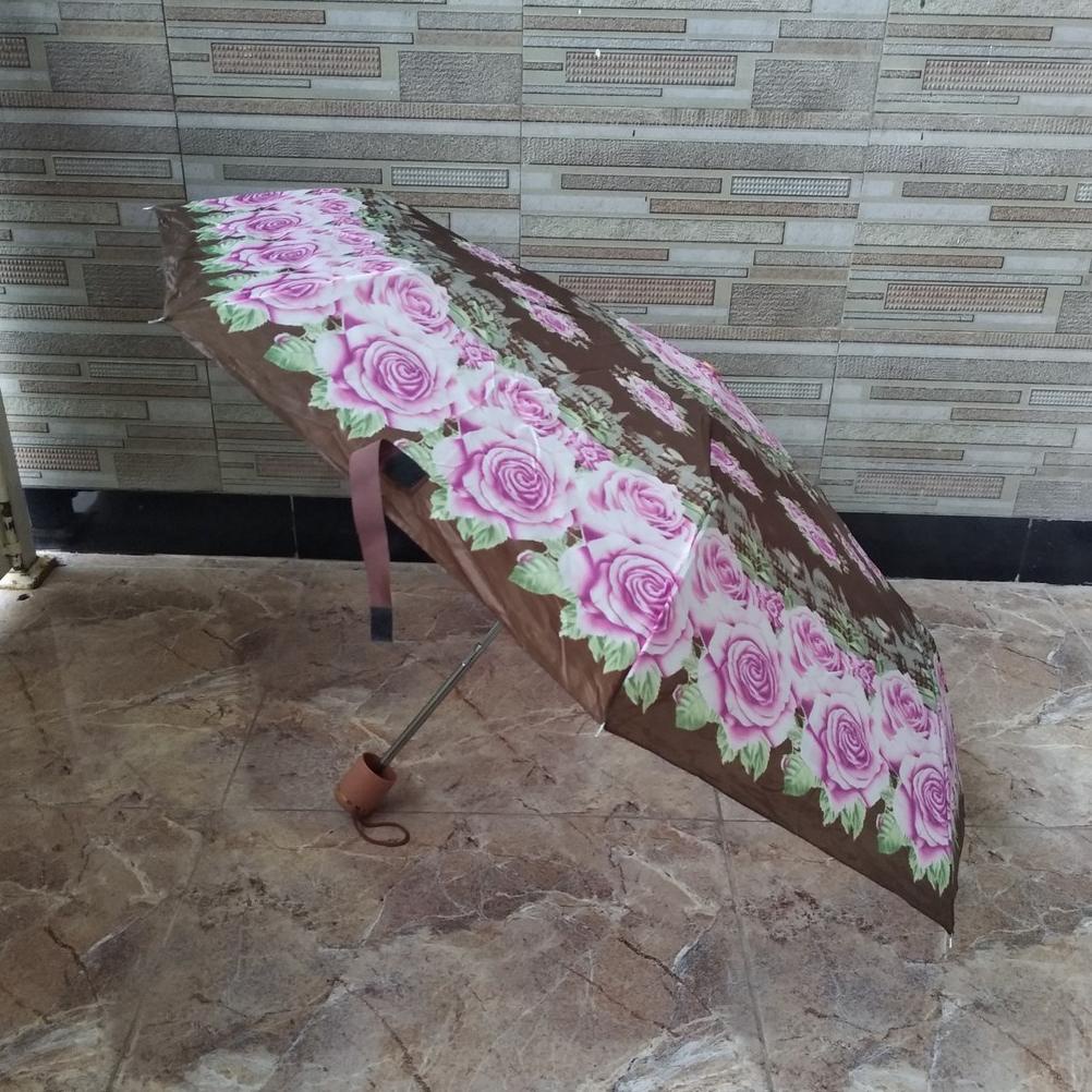 Payung Lipat 3 Jansen Umbrella Motif Kembang