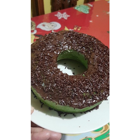 

bolu pandan toping coklat loyang 22x22