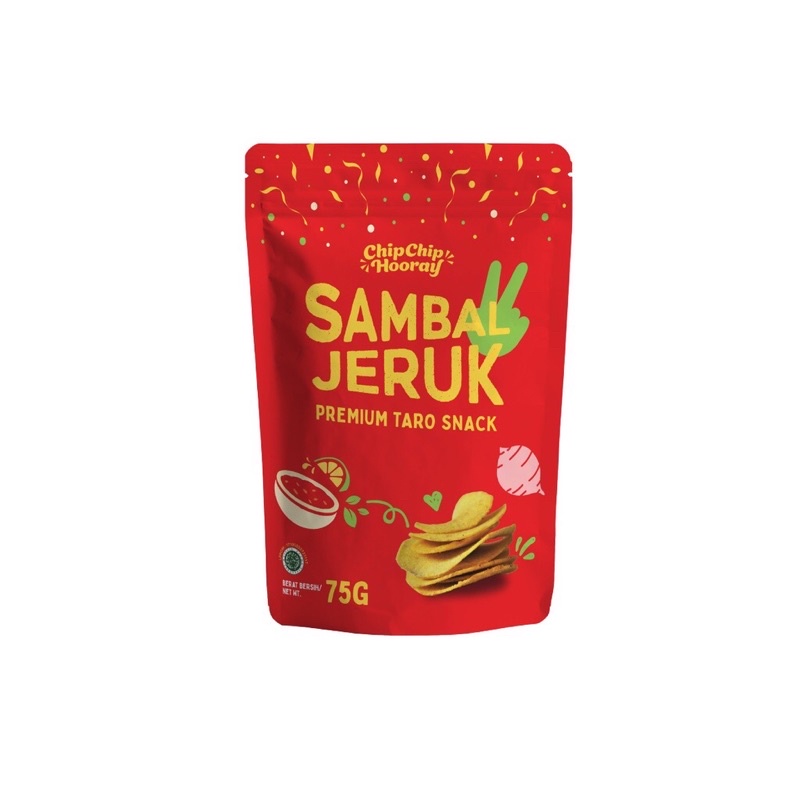 

Chip Chip Hooray Premium Taro Snack - Sambal Jeruk - 75 g