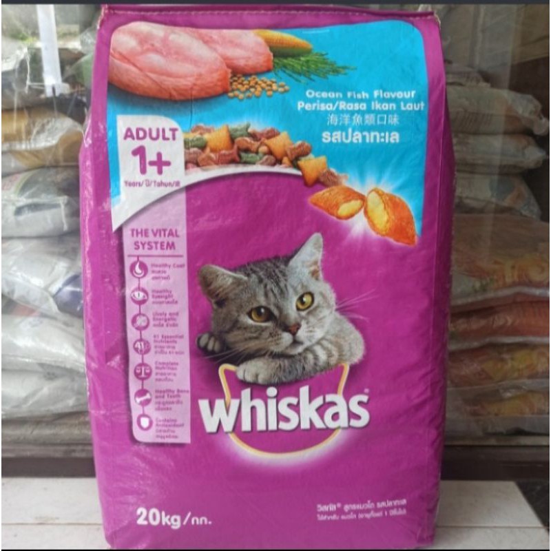 WHISKAS CAT FOOD OCENFISH 20KG - MAKANAN KUCING DEWASA