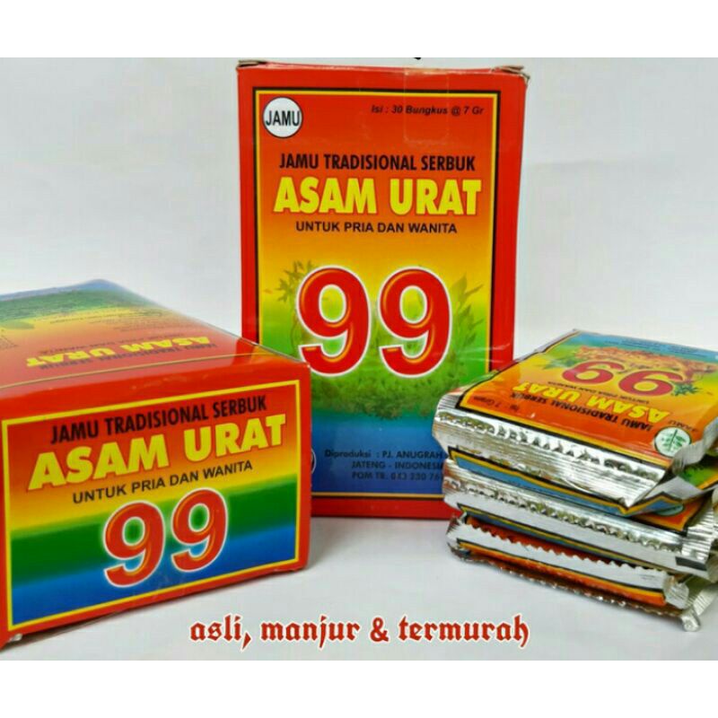 jamu serbuk/asam urat/99/Original