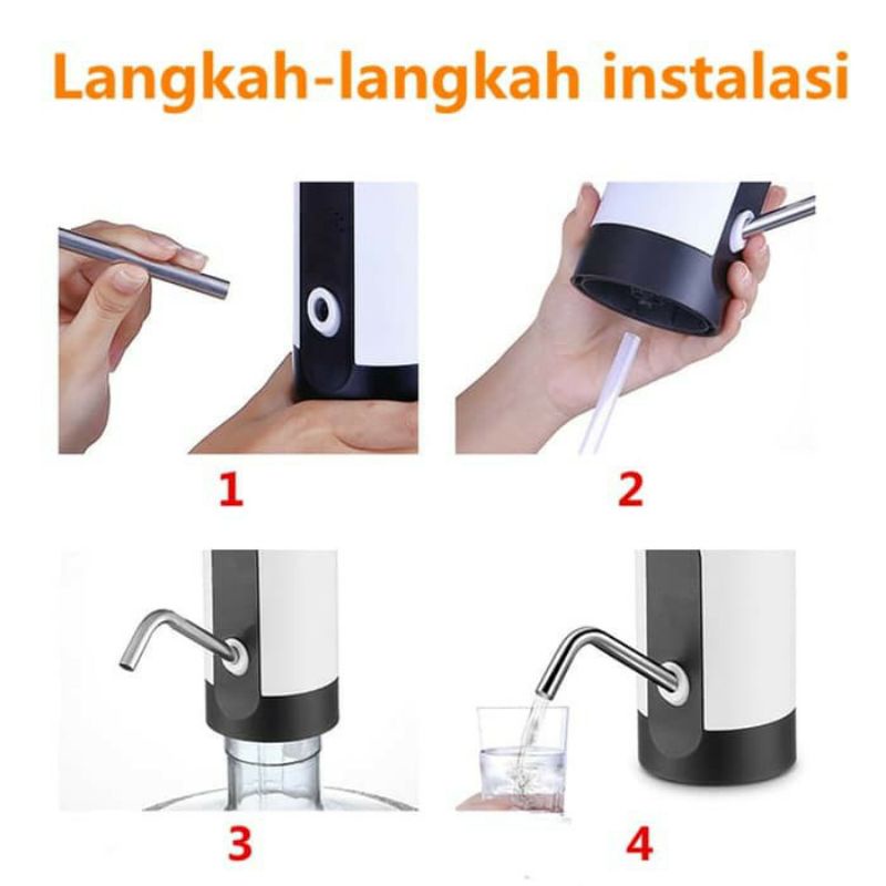 Dispenser Air Minum Elektrik LED /POMPA ELEKTRIK CAS MAYAMA POMPA CHARGER VANSTAR Electric Water Bottle Pump