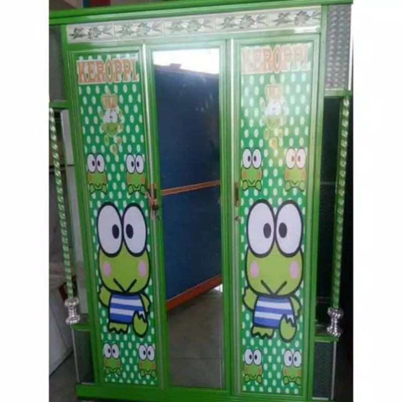 sticker lemari baju kaca