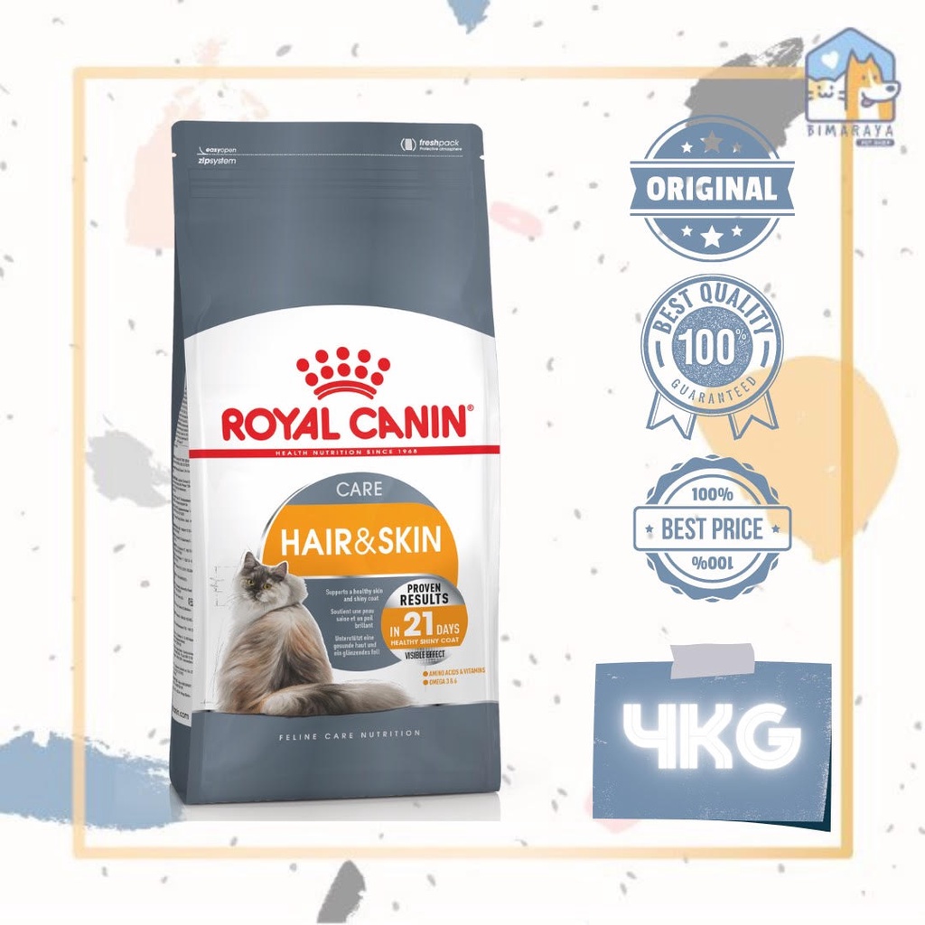 ROYAL CANIN HAIR &amp; SKIN 4KG FRESHPACK