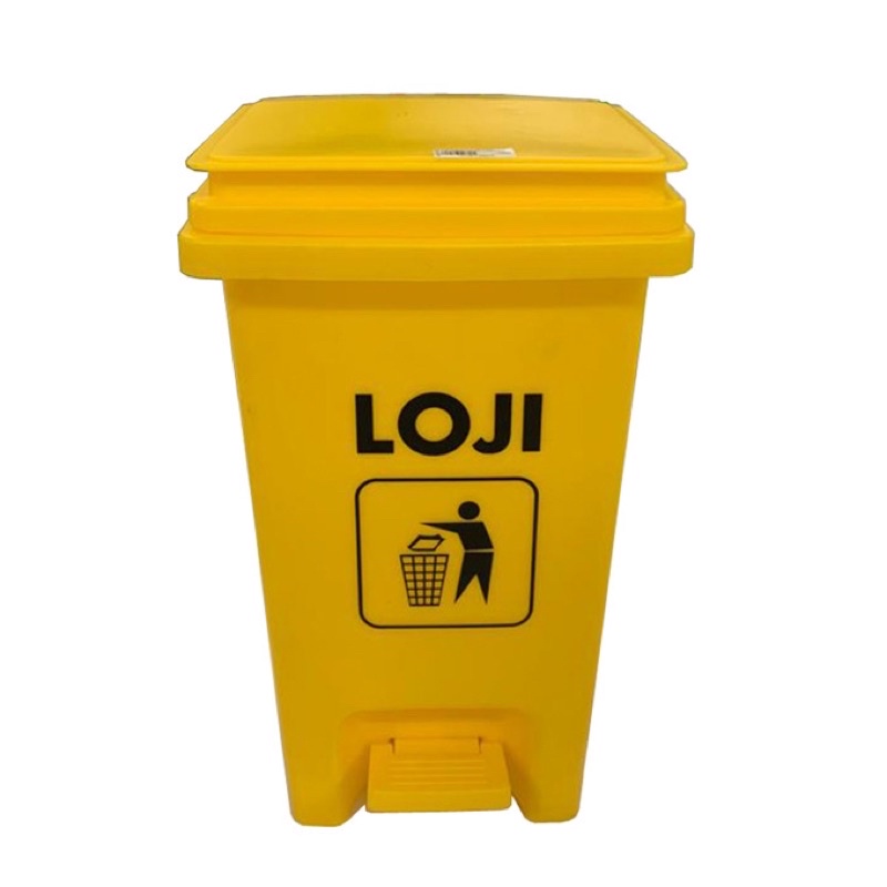 Tempat Sampah Injak, merek: LOJI, serie: TB-15E-1, size: Small (panjang 27 cm x lebar 21 cm x tinggi
