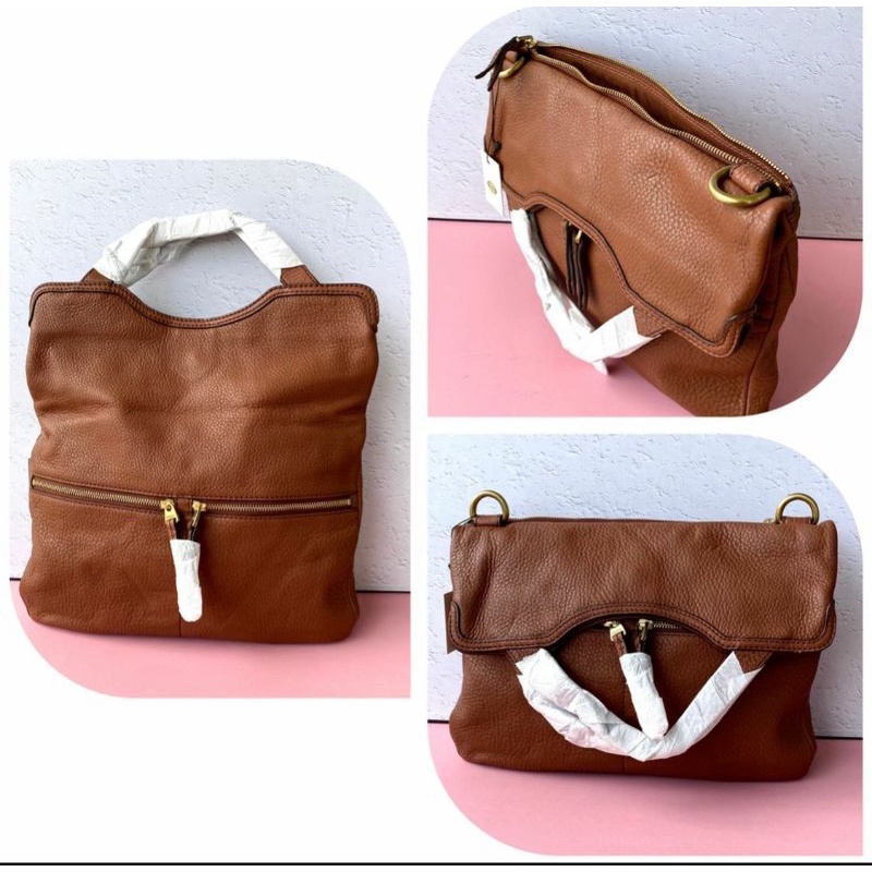 tas fossil erin tote brown