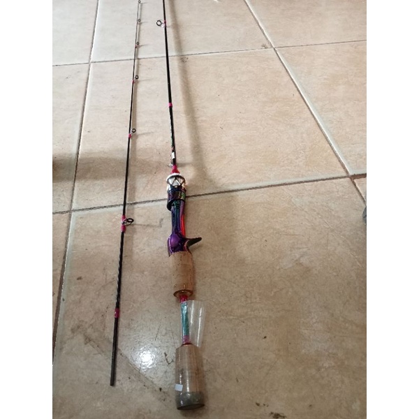 Lazarus electro plating 2_6lbs ultralight fishing rod 1.8mtr