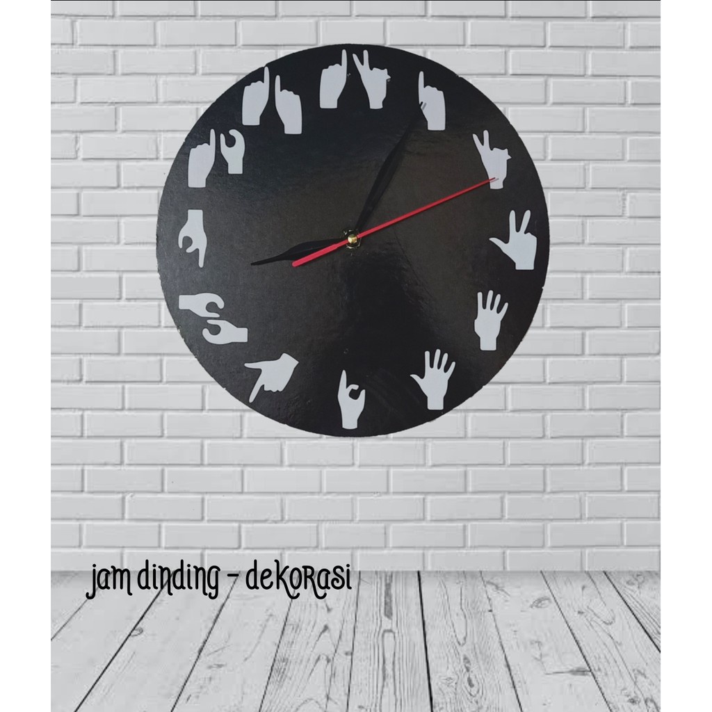 Jam Dinding Minimalis / Jam Dinding Shabby Chic / Wall Clock Desain Unik 10