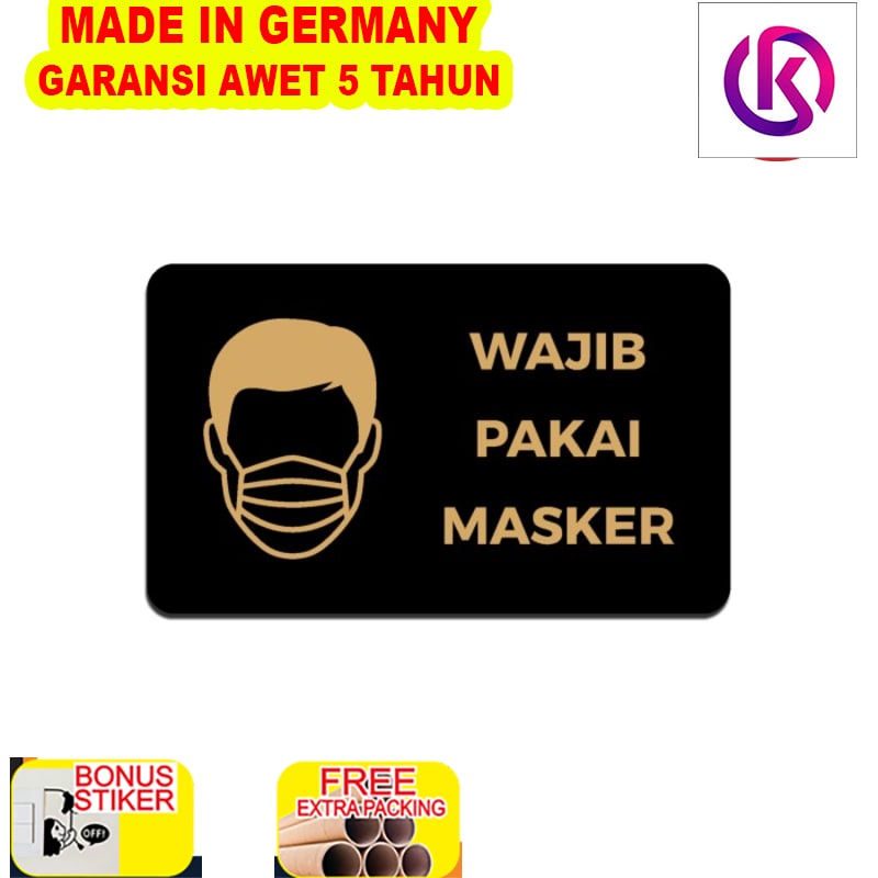 

Terlaris SIGN AKRILIK Cafe - WAJIB PAKAI MASKER EMAS/HITAM - Size 20x12cm