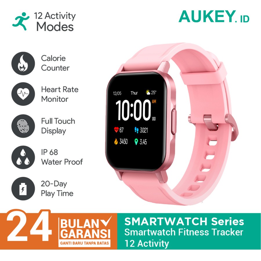 Smartwatch Aukey LS02 Fitnes Tracker 12 Activity Pink - 500979