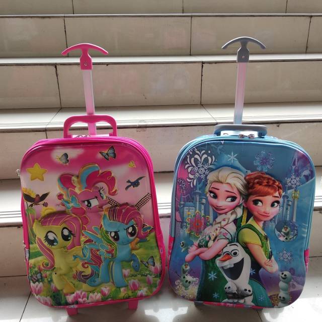 Tas roda 6 anak frozen pony