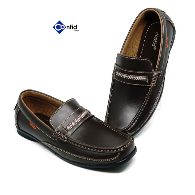 Sepatu Loafers Kulit Casual Simple dan Nyaman (Betrand 03)