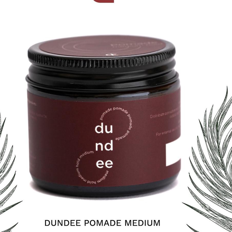 *(Tren terbaru) NATURAL/Organik Waterbased Pomade & Clay Dundee Bahan Alami (KEMASAN BARU 8g),.,