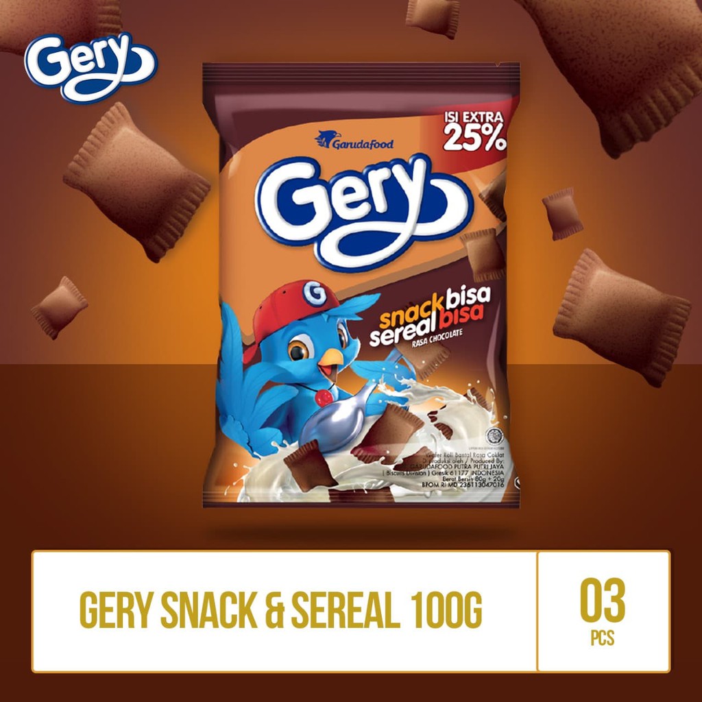 

PROMO GERY SNACK & SEREAL -100G(BIC7) 3 PCS BY GARUDAFOOD TERMURAH