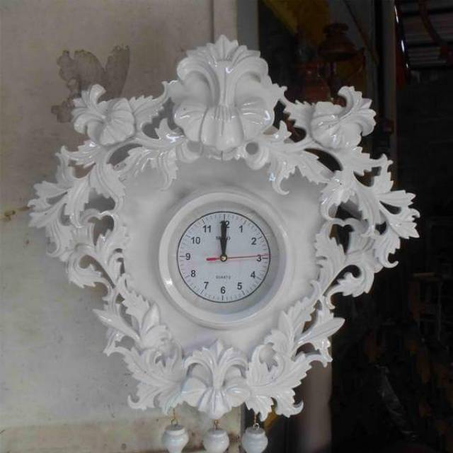 jam duco putih mebel jepara,furniture