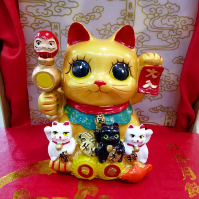 Jual Celengan Lucky cat /celengan manekineko /neko /pajangan kucing