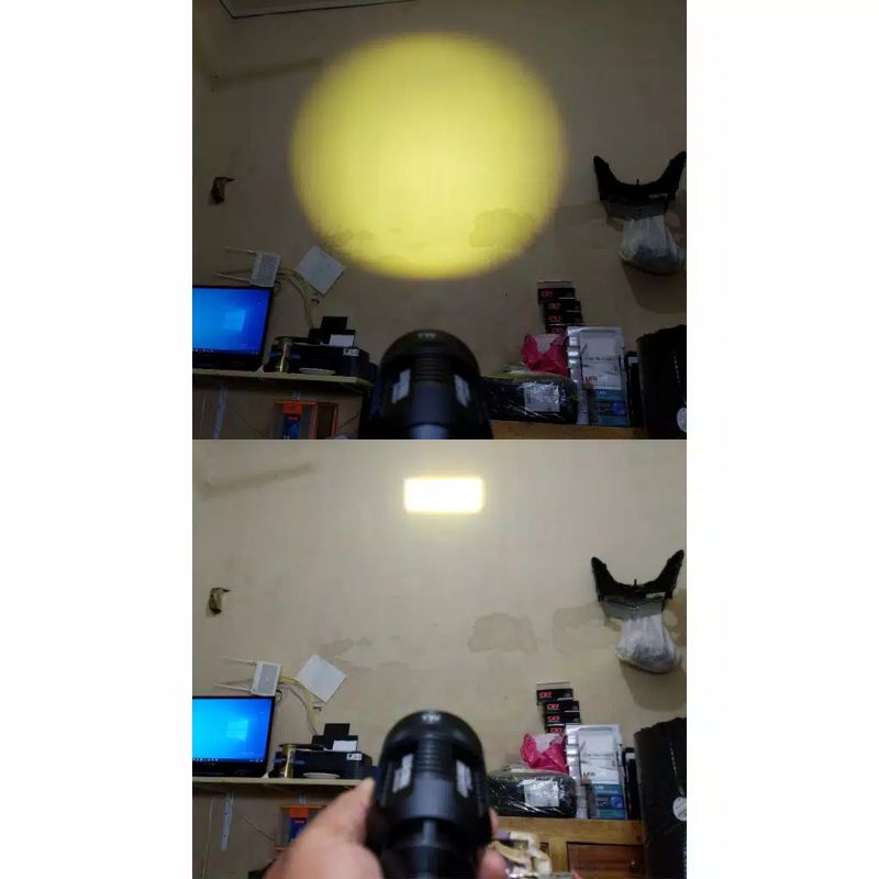 lampu tembak sorot LED KENZO Kz30 teleskopik