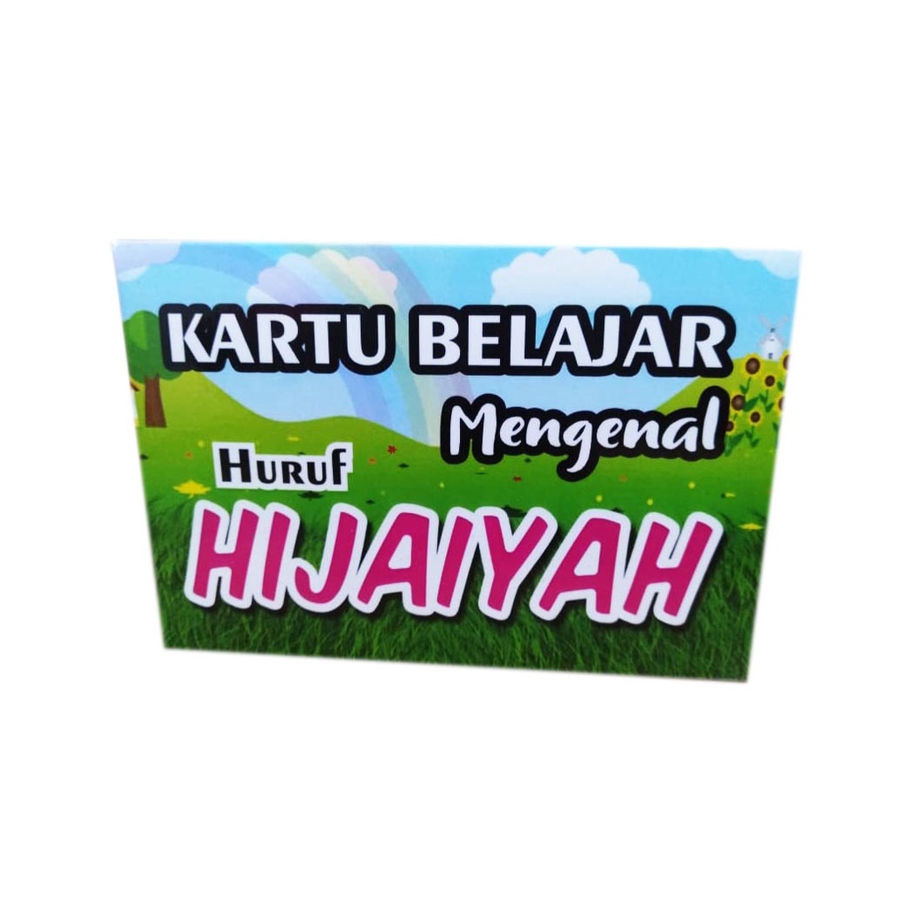 kartu belajar huruf hijaiyah