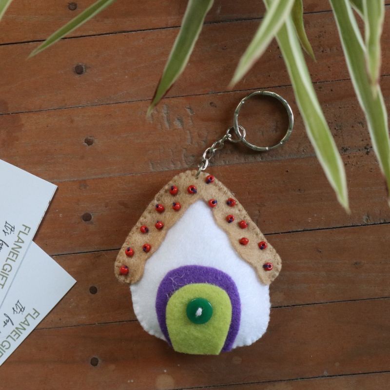 Gantungan kunci home sweet home rumah