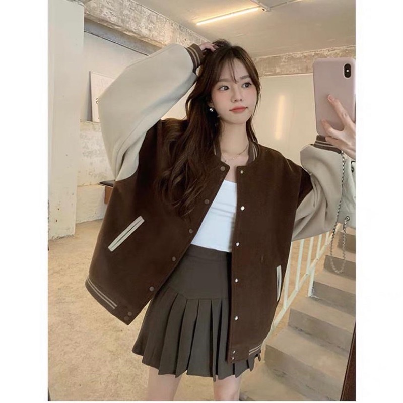 BROWNI BASEBALL JAKET | JAKET WANITA KOREA