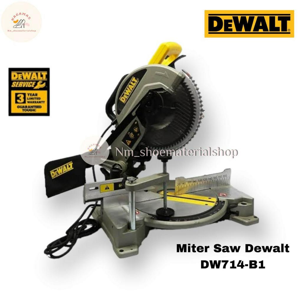 Mesin Miter Saw Dewalt 10" - 255mm - Daya 1650W ( DW714-B1 )