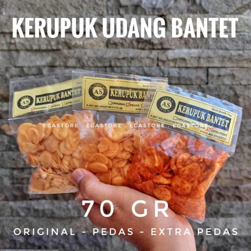 [WAJIB TAMBAH BUBBLE WRAP] Kerupuk/Makaroni Bantet 70gr