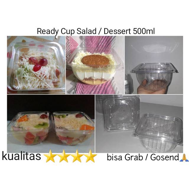 Isi 10pcs Cup Salad Tutup Promo Beli 20 Pack Gratis 1 Cup Mika Salad Buah Wadah Salad Dessert Shopee Indonesia